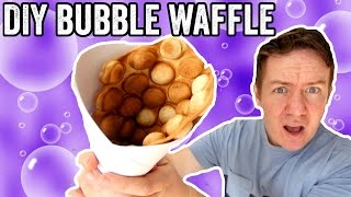 DIY BUBBLE WAFFLE RECIPE [upl. by Nahtad159]