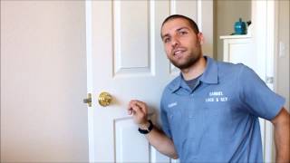 Unlocking a Deadbolt Using a Bump Key [upl. by Malka]