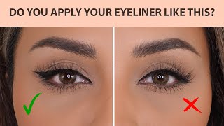 HOW TO APPLY EYELINER THE RIGHT WAY 2021  NINA UBHI [upl. by Urbain]