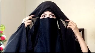 Hijab and Niqab Style  Full coverage Niqab Tutorial  Hijab layers Niqab Styles Hijab styles [upl. by Lynn976]