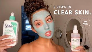 the long awaited skincare routine  my secret to clear skin revealed [upl. by Hadeehsar696]