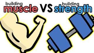 Building Muscle Vs Building Strength  Whats the Difference [upl. by Sigfried]