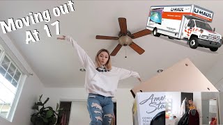 Moving into my first apartment at 17  organizing empty apartment tour decorating [upl. by Nanfa356]