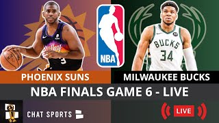 Suns vs Bucks NBA Finals Game 6 Live Streaming Scoreboard PlaybyPlay Stats Highlights Updates [upl. by Animas37]