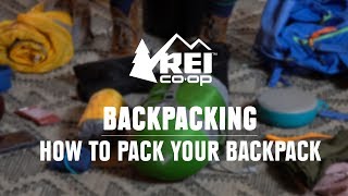 How to Pack a Backpack  REI [upl. by Geanine]