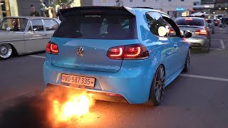 VW Golf R MK6 with 2STEP ANTILAG  INSANE Flames amp Bangs  Wörthersee MUST SEE [upl. by Amedeo]