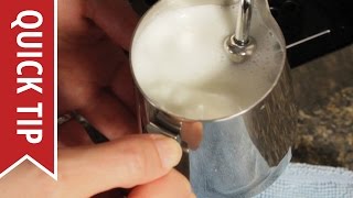 How to AutoFroth Milk for Lattes [upl. by Ecidnak]