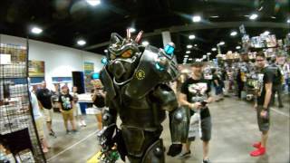 Fallout Cosplay Enclave Soldier Invades TAMPA COMICCON 2017 [upl. by Roana851]