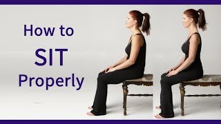 Posture Coach Shows How to Sit Properly [upl. by Morrill673]