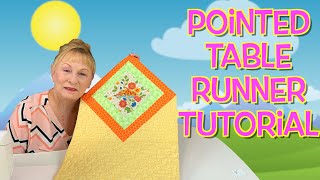 Pointed Table Runner Tutorial  The Sewing Room Channel [upl. by Enela]