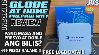 TRYING GLOBE AT HOME PREPAID WIFI 499 PESOS LANG  UNBOXING AND REVIEW [upl. by Tacy337]