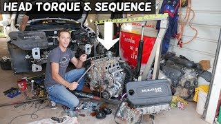 HEAD GASKET TORQUE SPECS AND SEQUENCE JEEP CHEROKEE COMPASS RENEGADE 24 [upl. by Arytal]