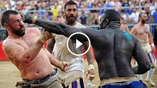 Calcio Storico Gladiator Fight Football [upl. by Kohn]