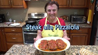 Italian Grandma Makes Steak alla Pizzaiola [upl. by Eecal]