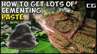 Ark Survival Evolved  How to Get a Lot of Cementing Paste Easy [upl. by Tris]