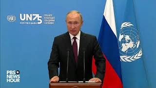 WATCH Russia President Putins full speech at UN General Assembly [upl. by Alleacim899]