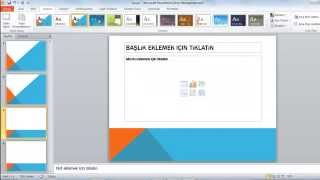 Microsoft Office  PowerPoint Kullanımı Slayt nasıl yapılır Basit Sunum Hazırlama [upl. by Netsirhk]