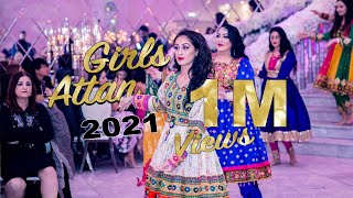 Afghan Girls Attan 2021 Part 2 wedding Parnian amp Fahim Tanweer beautiful attan [upl. by Yatnahc284]