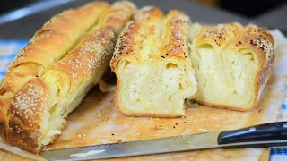 Lisnata gibanica sa sirom  predivan recept  Puff pastry with cheese [upl. by Aschim]