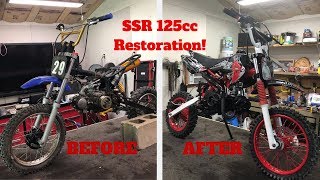 SSR 125cc Dirt Bike Restoration Complete rebuild [upl. by Eniamerej95]