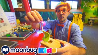 Blippi Visits Hands On Childrens Museum  Blippi  Moonbug Literacy [upl. by Adnamahs185]