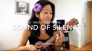 Sound of Silence  Ukulele Fingerpicking Tutorial [upl. by Drannek]