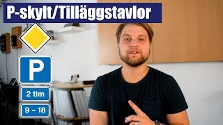 Parkeringskylt och tilläggstavlor [upl. by Tihor]