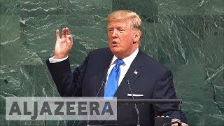 🇺🇸 🇰🇵 Trump threatens to totally destroy North Korea in UN speech [upl. by Aisyram833]