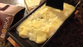 Melting Raclette for a Grilled Cheese Sandwich [upl. by Atinuj506]