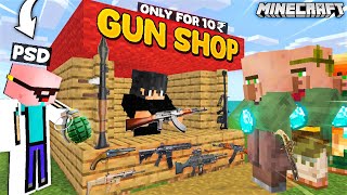 I OPENED A GUN SHOP IN MINECRAFT [upl. by Waxman]