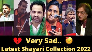 Very Sad latest Shayari Collection 2022  Tahzeeb Hafi  Waseem Barelvi  Kumar Vishwas  Poetry [upl. by Volin331]