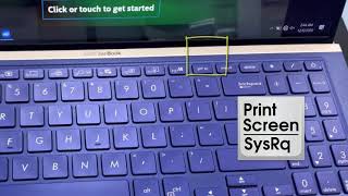 How to take a screenshot on Asus ZenBook laptop [upl. by Neeliak]