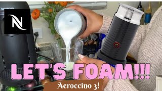 How To Foam Milk With Aeroccino 3 Make Coffee With Foam Tips amp Tricks  Easy Foamed Latte Recipe [upl. by Odnanref644]