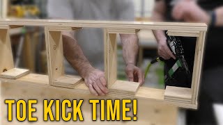 Cabinet Build How To Make a Toe Kick [upl. by Volney35]