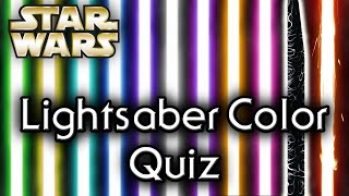 Find out YOUR lightsaber COLOR UPDATED  Star Wars Quiz [upl. by Love]