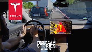 TESLA AUTOPILOT CRASHES amp SAVES  TESLACAM STORIES 73 [upl. by Xymenes]