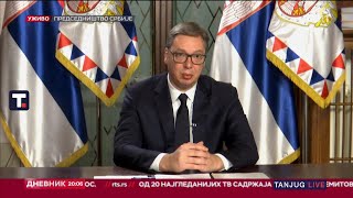 Obraćanje predsednika Srbije Aleksandra Vučića [upl. by Retsevel560]