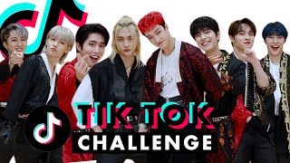 KPop Boy Band Stray Kids Are WAY Too Good at TikTok  TikTok Challenge Challenge  Cosmopolitan [upl. by Flori802]