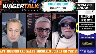 Free Sports Picks  WagerTalk Today  College Basketball amp NFL Playoff Predictions  Jan 13 [upl. by Patrizius]