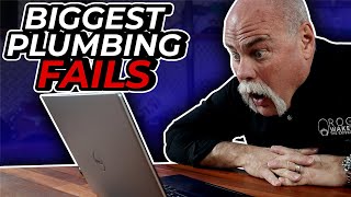 Real Plumber Reacts to the BIGGEST PLUMBING FAILS on YouTube [upl. by Bore]