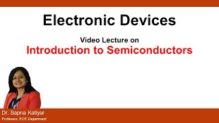 L1  Introduction to Semiconductors  Energy Band Diagram  Electronic Devices AKTU [upl. by Aikemahs]