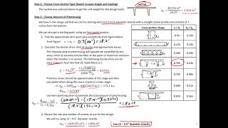 Precast Concrete  3  Example 1  Precast Beam Design [upl. by Carly924]