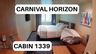 Carnival Horizon Cabin 1339 Category 6M  Deluxe Ocean View Stateroom [upl. by Towland159]