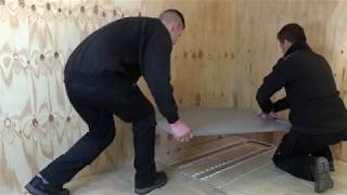 Installation of a shower tray onto joists and marine ply [upl. by Caruso]