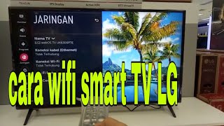 Cara menghubungkan wifi tv LG [upl. by Oletha]