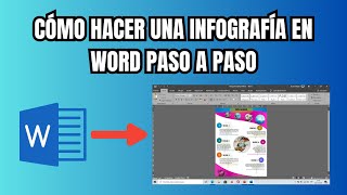 Cómo hacer una infografía en Word PASO A PASO [upl. by Gnus]