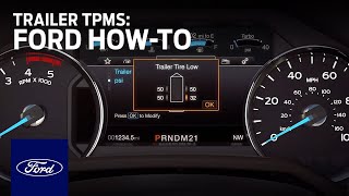 Trailer Tire Pressure Monitoring System TPMS  Ford HowTo  Ford [upl. by Fablan900]