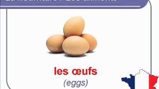 French Lesson 28  FOOD VOCABULARY  NOURRITURE  ALIMENTS Vocabulaire  Alimentos en francés [upl. by Renaldo]