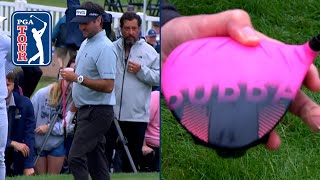 Bubba Watson breaks driver makes improbable birdie at Travelers [upl. by Gaidano]