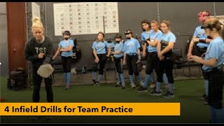 4 Infield Drills for Team Practice [upl. by Ahsiek]